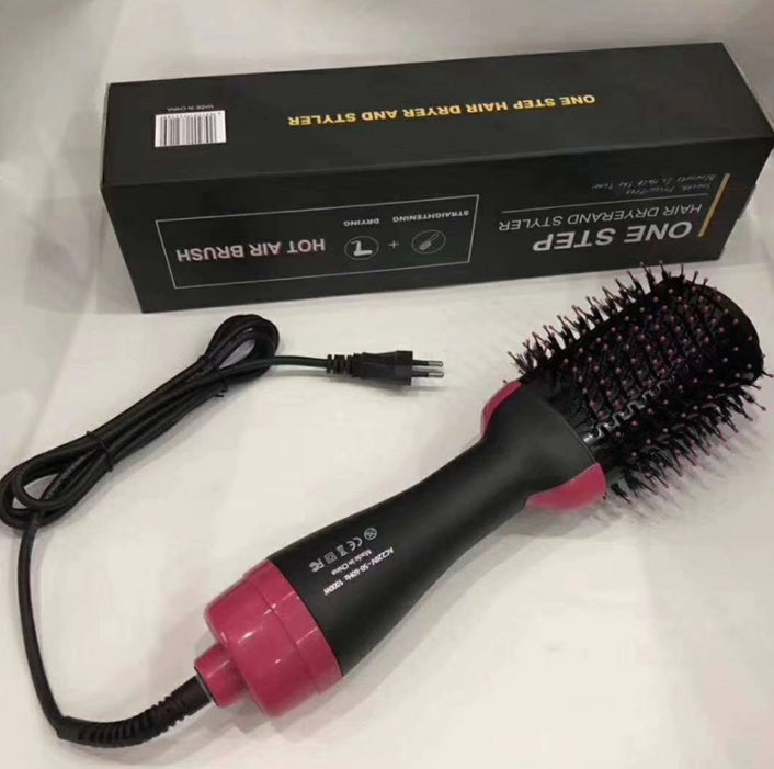 Multifunctional Hot Air Comber 3-In-1 Hair Dryer Curler Straight Hair Comb Styling Comb