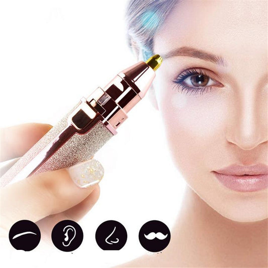 Two-in-one electric eyebrow trimming shaver